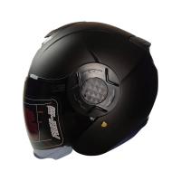 Fr-665 Yazlık Yarım Kask ''Mat Black''