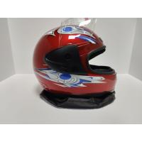 Full Face Kask-İthal-Derili 'Mavi-Kırmızı Desenli''Koli İçeriği 12 Adettir.'