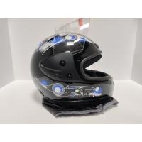 Full Face Kask-İthal-Derili 'Mavi-Siyah Desenli''Koli İçeriği 12 Adettir.'