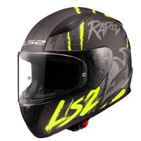 LS2 Rapid 2 Raven Matt Black - Grey - Neon Yellow