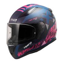 LS2 Rapid 2 Xtreet Mat Blue - Purple