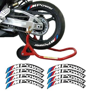 M Power Beyaz 3D Lastik Yanak Yazısı